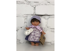 Куклы и одежда для кукол Lamagik S.L. Кукла Джестито девочка ухмыляется в фиолетовом 18 см
