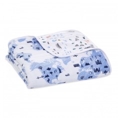 Одеяла Одеяло Aden&Anais муслиновое Little big world 112х112 Aden+Anais