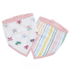 Нагрудники Нагрудник Aden&Anais bandana bib Floral fauna 2 шт. Aden+Anais