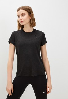 Футболка спортивная PUMA RUN FAVORITE HEATHER SS TEE W PUMA Black