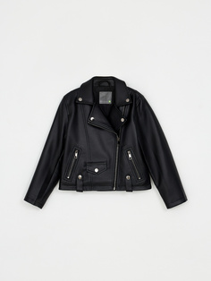 Куртка-косуха для девочек (черный, 164) Sela