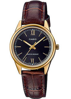 Японские наручные женские часы Casio LTP-V005GL-1B2. Коллекция Analog