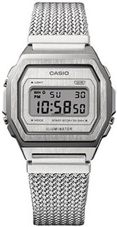 Японские наручные мужские часы Casio A1000MA-7EF. Коллекция Vintage