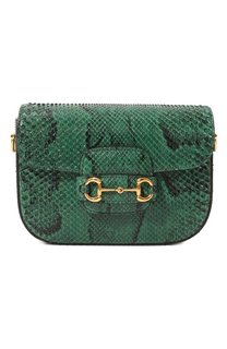 Сумка 1955 Horsebit mini из кожи питона Gucci