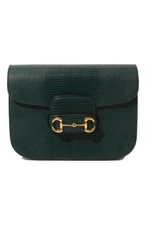 Сумка 1955 Horsebit small из кожи варана Gucci