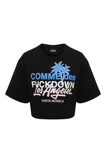 Хлопковая футболка Comme des Fuckdown