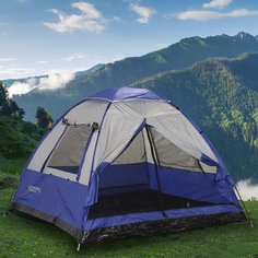 Палатка 4х-местная, 240х210х160 см, 1 слой, 1 комн, с москитной сеткой, Green Days, GJH008-4