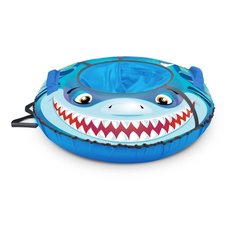 Санки-ватрушка Nika, с акулой, 85 см, 90 кг, с буксировочным тросом, с ручками, 2 ручки, ТБ3К-85/А2