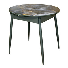 Столы для кухни стол раздвижной СИРИУС СТ 970(1270)х750мм камень/графит стекло/ЛДСП/металл