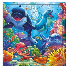 Игровой набор ГЕОДОМ Пазл фигурный на подложке В океане 320.25