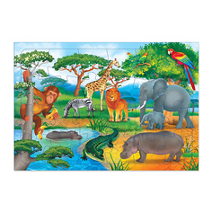 Настольная игра ГЕОДОМ Пазл листовой на подложке "В Африке" 189