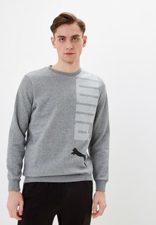Свитшот PUMA ESS+ LOGO LAB Crew FL Medium Gray Heathe