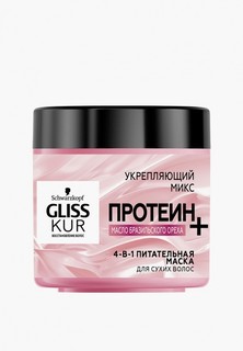 Маска для волос Глисс Кур Gliss Kur Питательная 4 в 1, 400 мл