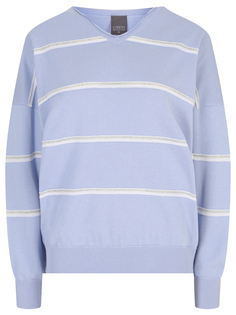 Пуловер хлопковый в полоску Lorena Antoniazzi