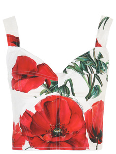 Топ-бюстье хлопковый Dolce & Gabbana