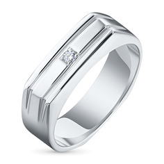 Кольцо из серебра с бриллиантом э0601кц04200702 ЭПЛ Даймонд