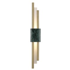 Светильник Настенный светодиодный светильник Crystal Lux CARTA AP6W LED GREEN/BRASS