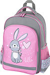Рюкзак для начальной школы Пифагор SCHOOL Adorable bunny, 38x28х14 см, 270654