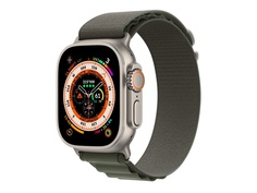 Умные часы APPLE Watch Ultra GPS + Cellular 49mm Titanium Case with Green Alpine Loop - L