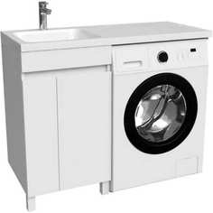 Левая напольная тумба для стиральной машины IDDIS