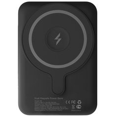 Внешний аккумулятор c БЗУ VLP Dual Magsafe PowerBank 5000 5000 мАч, черный