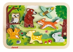 Пазлы Janod Пазл Лесные животные J07023