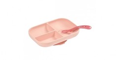 Посуда Beaba Набор посуды тарелка ложка Set repas silicone avec ventouse