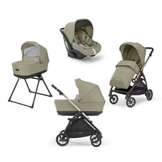 Коляски 3 в 1 Коляска Inglesina Electa System Quattro 4 в 1 на шасси Electa Iridium black