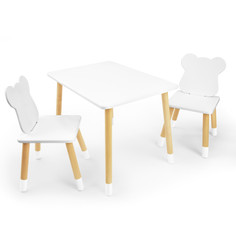 Детские столы и стулья Rolti Детский комплект стол и два стула Мишка