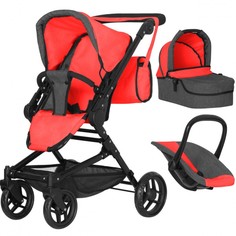 Коляски для кукол Коляска для куклы Carrello Magia 3 в 1