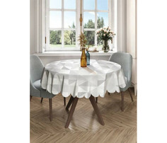 Товары для праздника JoyArty Круглая скатерть на кухонный и праздничный стол Мраморный узор 150x150 см