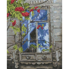 Картины по номерам Lori Картина по номерам Рябина под окном 50х40 см Лори