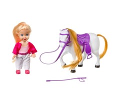 Куклы и одежда для кукол Bondibon Игровой набор Oly Кукла с лошадкой