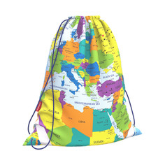Мешки для обуви ErichKrause Мешок для обуви World Map 440x365 мм