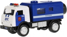 Машины Технопарк Машина металлическая Kamaz Будка Полиция 12 см