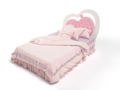 Кровати для подростков Подростковая кровать ABC-King Lovely 3 МДФ с мягкой вставкой, стразами и подъёмным механизмом 190x120