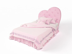 Кровати для подростков Подростковая кровать ABC-King Lovely 2 с мягкой вставкой и стразами 160x90