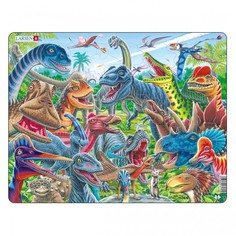 Пазлы Larsen Пазл Счастливые динозавры (43 детали)