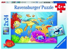 Пазлы Ravensburger Пазл На глубине моря 2х24 детали