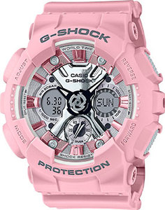 Японские наручные мужские часы Casio GMA-S120NP-4A. Коллекция G-Shock
