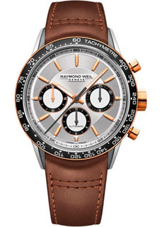 Швейцарские наручные мужские часы Raymond weil 7741-S51-65021. Коллекция Freelancer