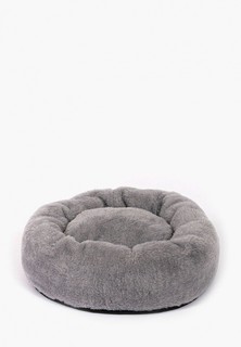 Лежак для животных Bigzu.ru Пончо Люкс 50*50 серый мех