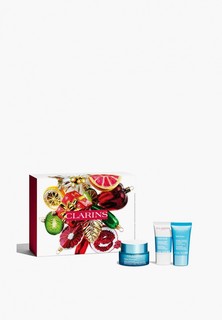 Набор для ухода за лицом Clarins HYDRA-ESSENTIEL COLLECTION: крем дневной Hydra-Essentiel 50 мл + крем-скраб Fresh Scrub 15 мл + маска SOS Hydra 15 мл
