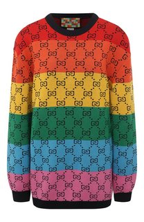 Пуловер из шерсти и хлопка Gucci