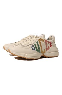 Кожаные кроссовки Rhyton Gucci
