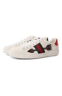 Кожаные кеды Ace Gucci