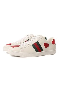 Кожаные кеды Ace Gucci