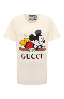 Хлопковая футболка Disney x Gucci Gucci