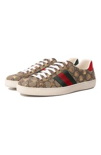 Текстильные кеды New Ace Gucci