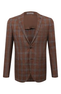 Пиджак из шерсти и шелка Corneliani